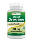 Best Naturals | Oregano Oil 250 mg (Immune & Gut Support) – 120 ct - Rethink Nutrition
