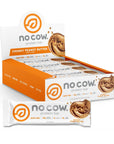 No Cow Bar | Chunky Peanut Butter Protein Bars – 12 Count