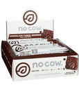 No Cow Bar | Chocolate Fudge Brownie Protein Bars – 12 Count