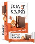 Power Crunch | Peanut Butter Fudge Protein Wafer Bars – 12 Count