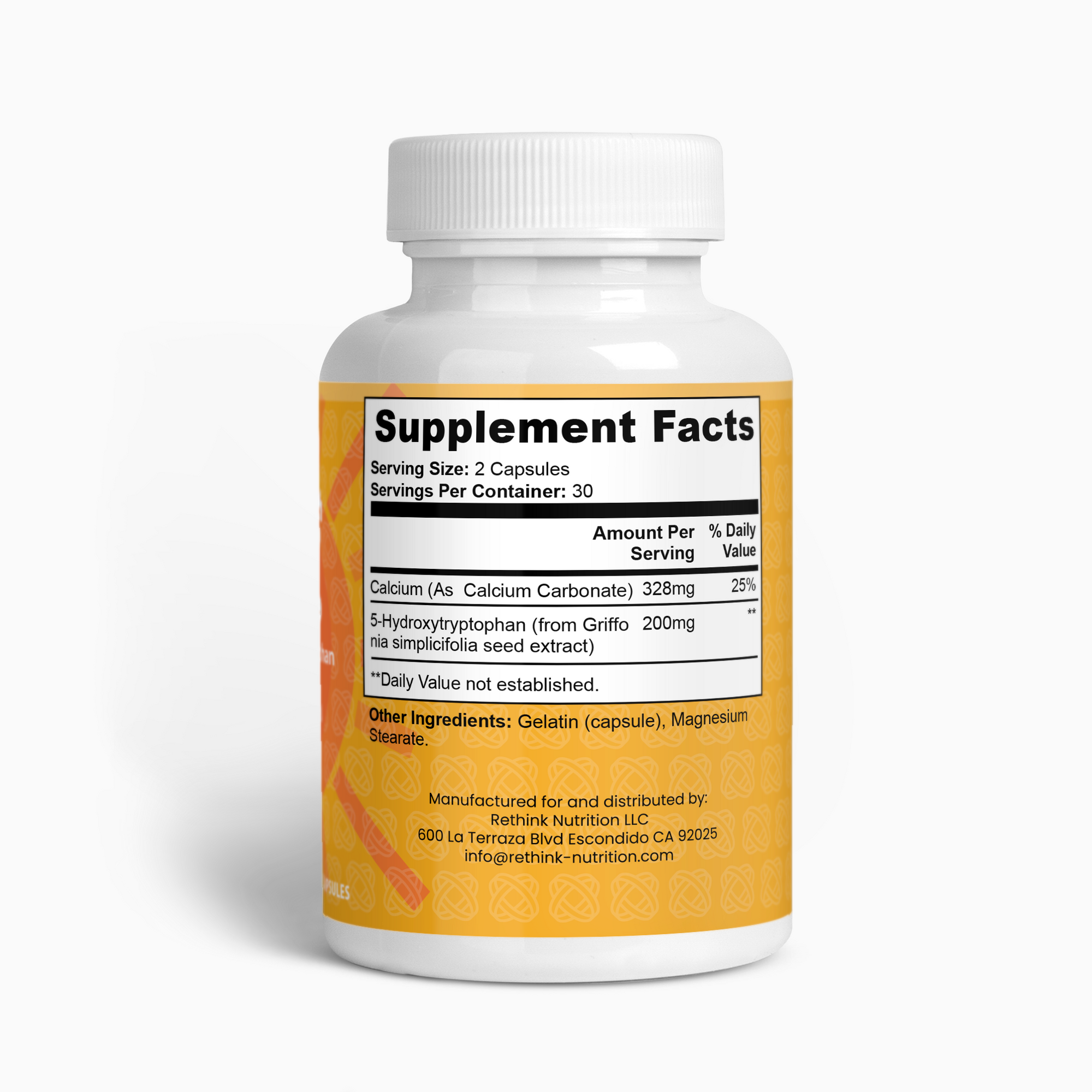 5-HTP Supplement – Support Mood & Stress Relief Naturally with Serotonin Boost - Rethink Nutrition