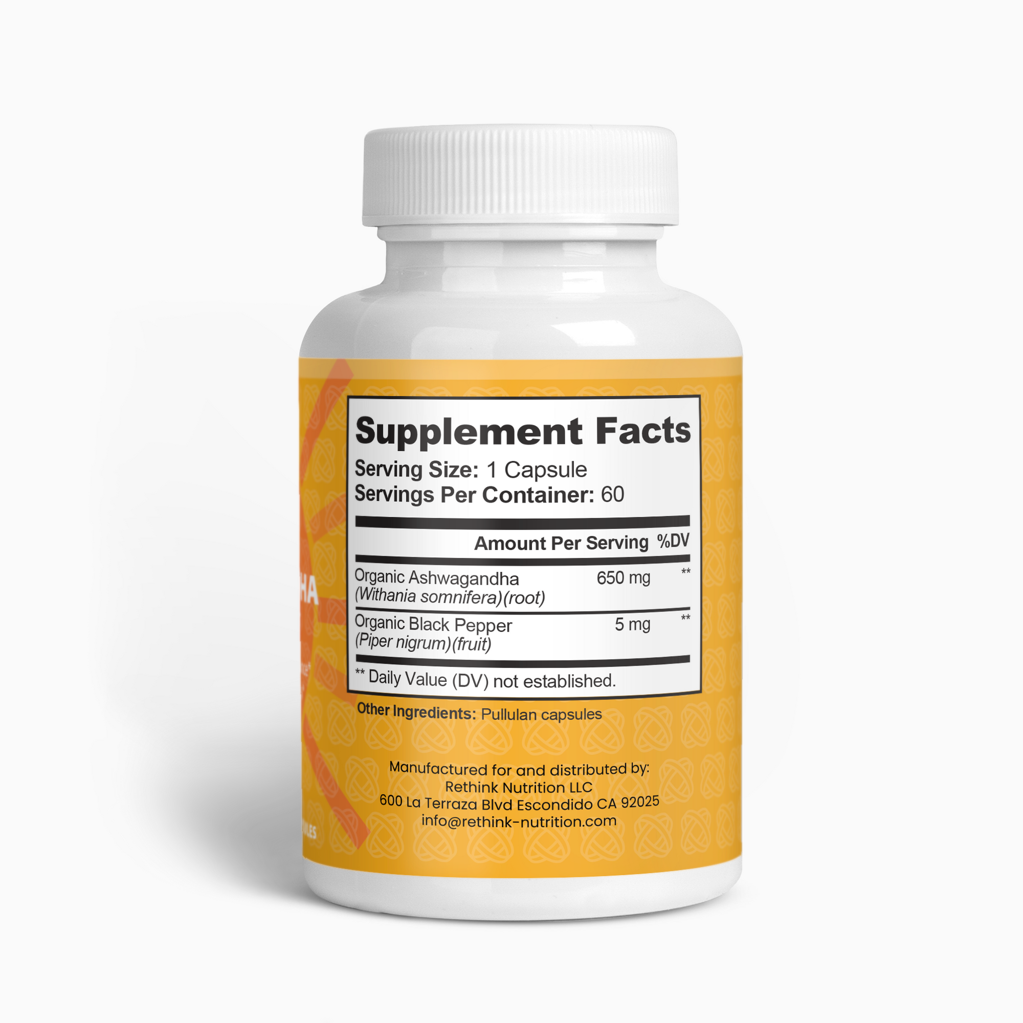 Ashwagandha Stress Relief – Natural Supplement for Calm, Balance & Relaxation - Rethink Nutrition