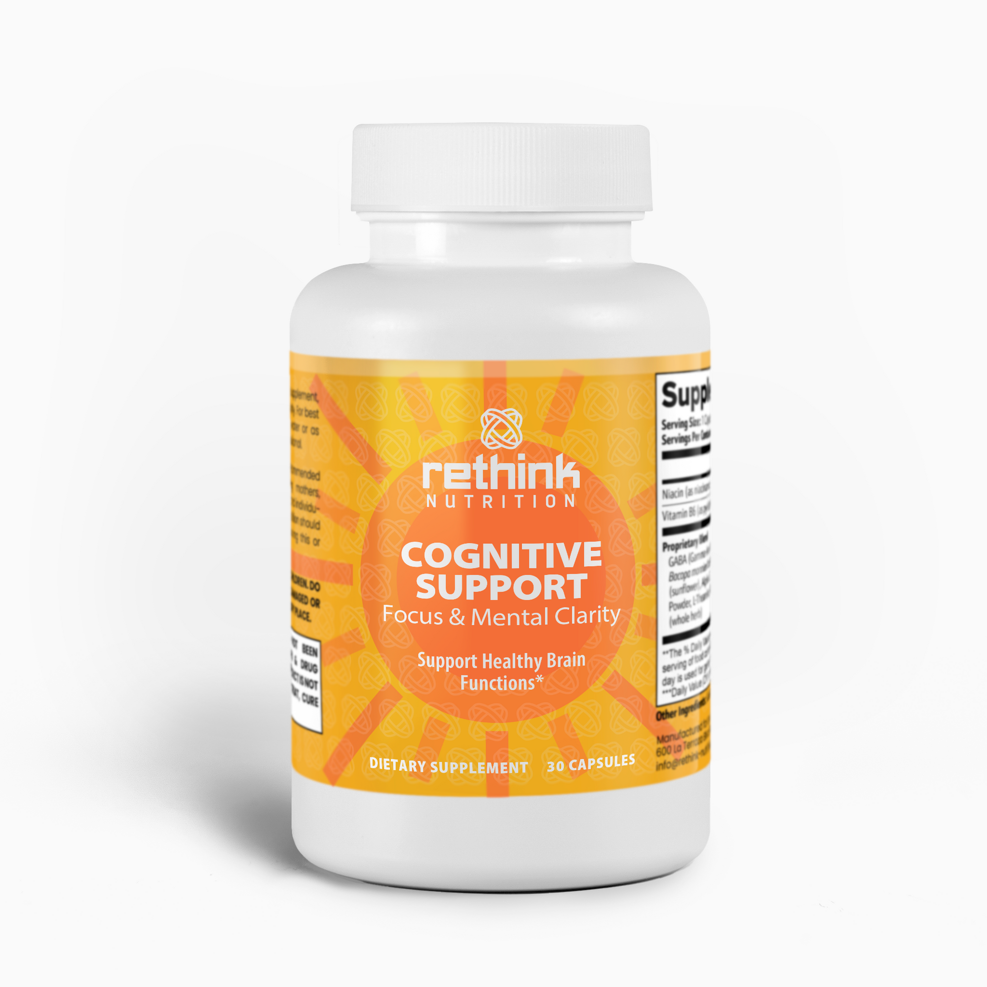 Cognitive Support Supplement | Enhance Focus & Mental Clarity | Rethink Nutrition - Rethink Nutrition