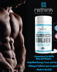 Burner+ - Energy, Focus & Fat Loss Formula, 60 Capsules - Rethink Nutrition