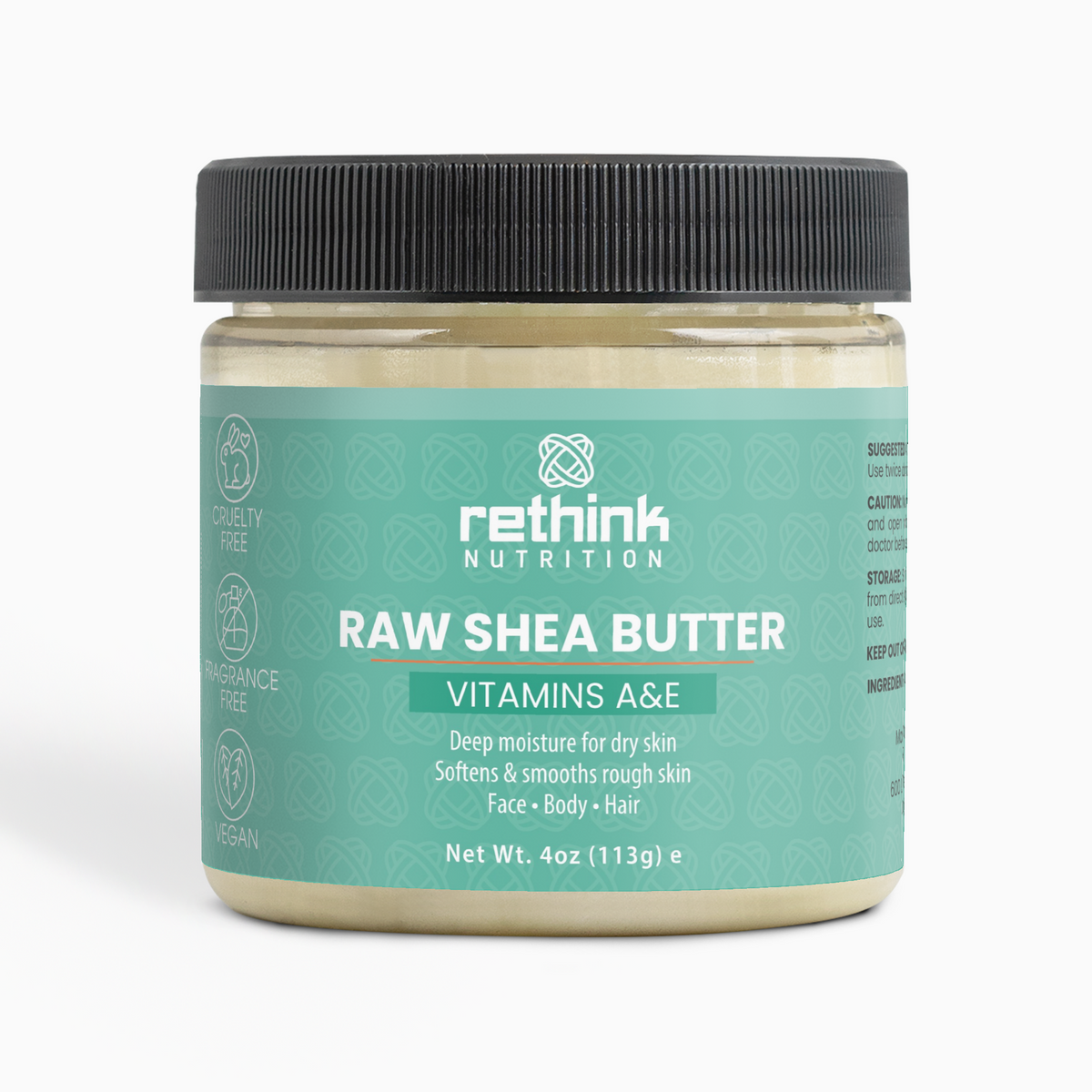 Rethink | Raw Shea Butter (VIT A and E) – 4 oz