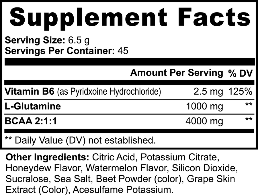 BCAA Post Workout Powder (Honeydew/Watermelon) - Rethink Nutrition