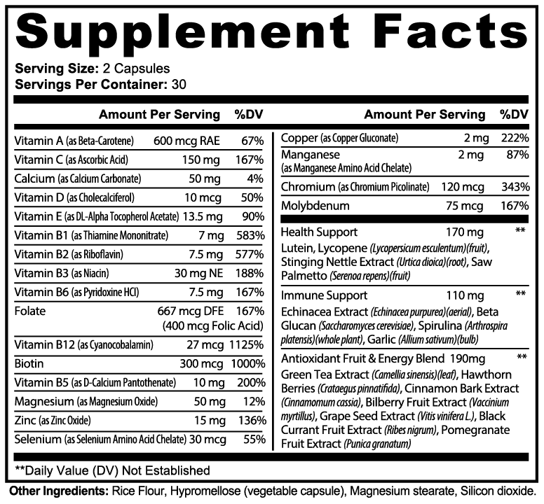 Rethink | Complete Multivitamin – 60 Capsules - Rethink Nutrition