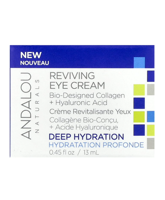 Andalou Naturals | Deep Hydration Reviving Eye Cream (Hydration & Brightening) – 0.45 oz - Rethink Nutrition