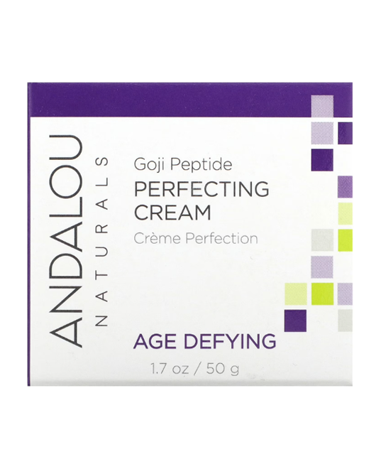 Andalou Naturals | Goji Peptide Perfecting Cream (Anti-Aging & Firming) – 1.7 oz - Rethink Nutrition