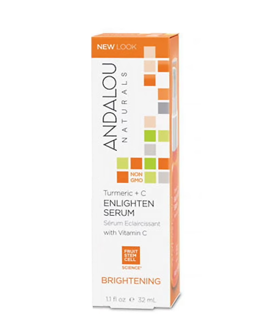 Andalou Naturals | Turmeric + C Brightening Serum (Glow & Even Tone) – 1.1 oz - Rethink Nutrition