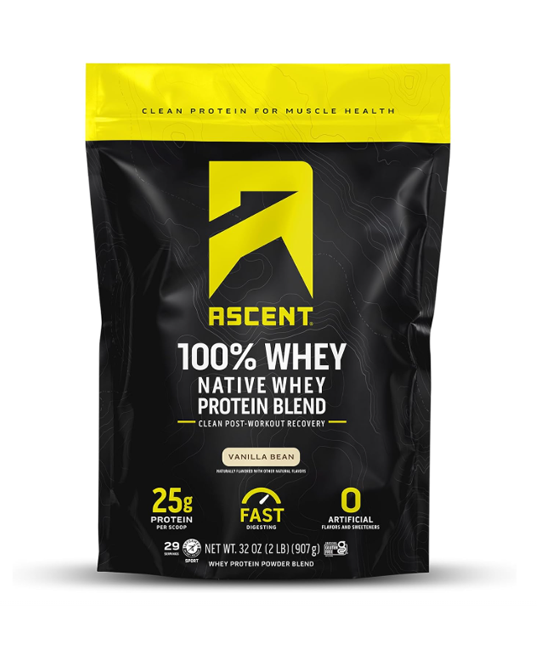 Ascent | Native Whey Protein (Vanilla) – 2 lb - Rethink Nutrition