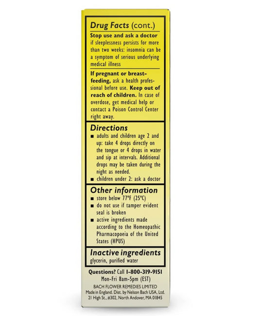 Bach | Rescue Sleep (Natural Sleep Aid) – 20 ml - Rethink Nutrition