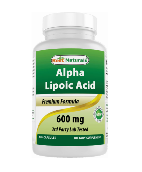 Best Naturals | Alpha Lipoic Acid 600 mg (Antioxidant & Metabolic Support) – 120 ct - Rethink Nutrition