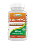 Best Naturals | Betaine HCI 648 mg (Stomach Acid & Digestive Support) – 250 ct - Rethink Nutrition