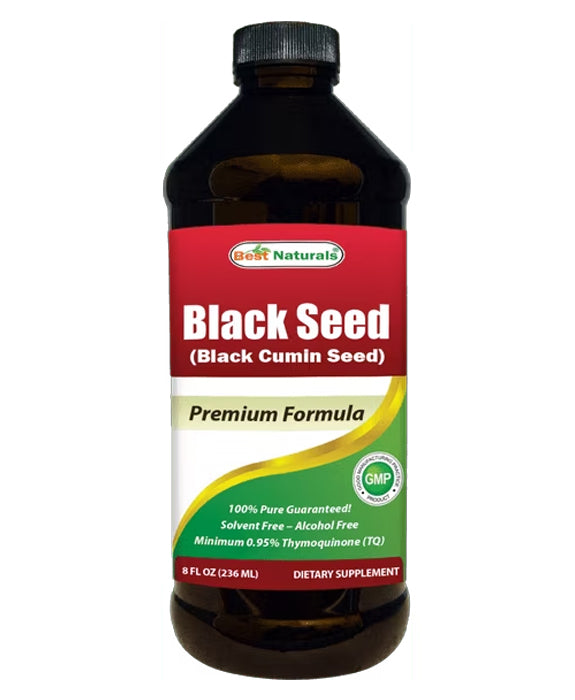 Best Naturals | Black Seed Oil (Cold-Pressed Liquid) – 8 fl oz