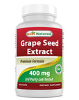 Best Naturals | Grape Seed Extract 400 mg (Antioxidant Support) – 60 Veg Capsules
