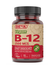 DEVA | Vegan B12 2500 mcg (High Potency Energy Support) – 90 Lozenges - Rethink Nutrition