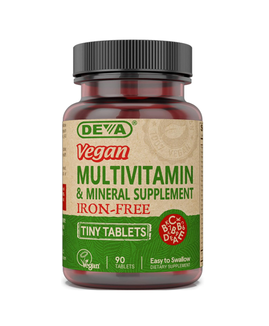 Deva | Multivitamin + Minerals (Iron-Free, Tiny Tablets) – 90 ct - Rethink Nutrition