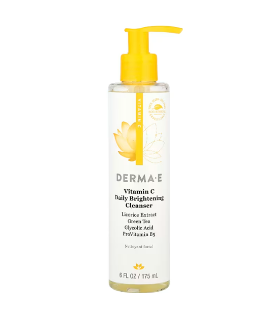 Derma E | Vitamin C Cleanser (Brightening & Daily Cleanse) – 6 oz - Rethink Nutrition