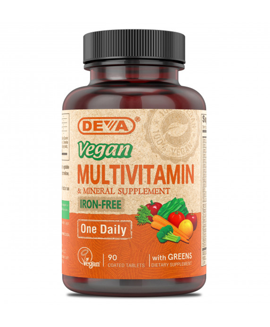 Deva Vegan Multivitamin + Minerals (Iron-Free) – 90 Tablets - Rethink Nutrition