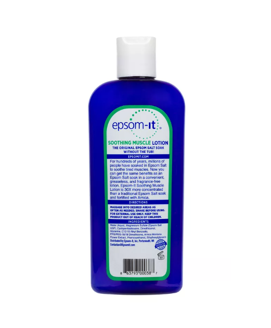 Epsom-It | Muscle Recovery Lotion (Muscle Relief & Recovery) – 8 oz - Rethink Nutrition