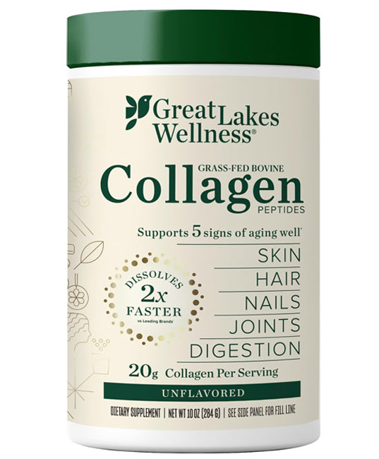 Great Lakes Wellness | Collagen Peptides Unflavored, 10 oz