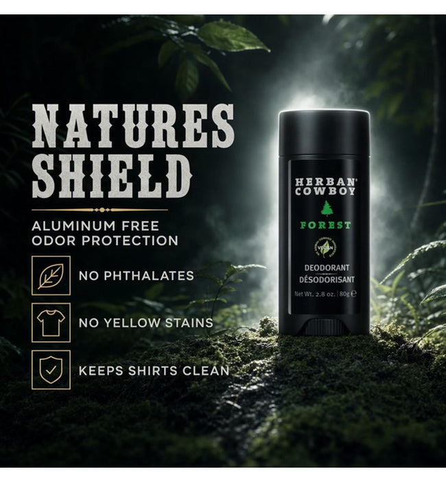 Herban Cowboy | Forest Deodorant (Daily Odor Protection) – 2.8 oz