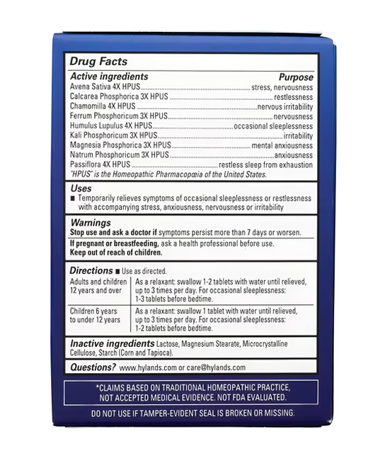 Hyland’s | Calms Forte (Sleep & Stress Support) – 100 ct - Rethink Nutrition