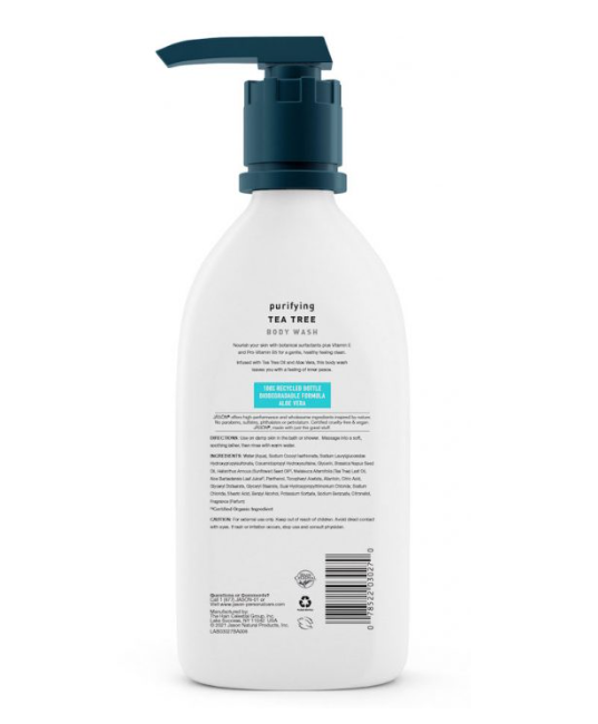 JASÖN | Tea Tree Body Wash | Deep Cleansing – 30 oz
