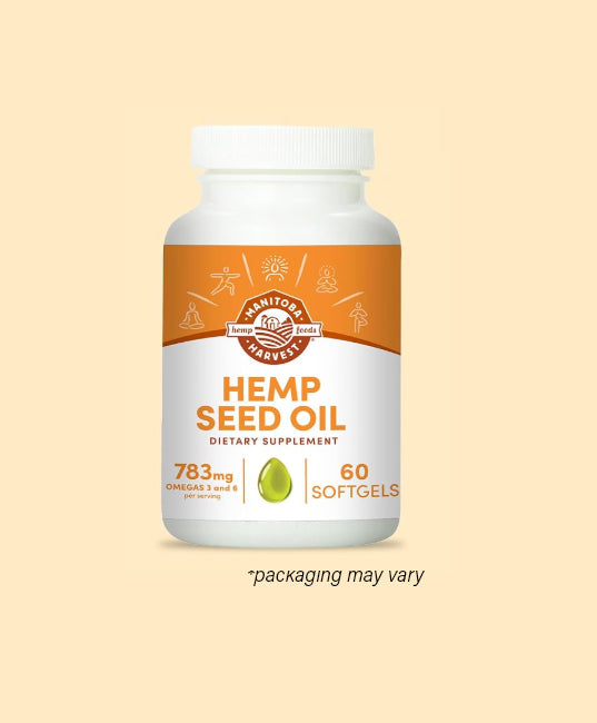 Manitoba Harvest | Hemp Seed Oil (Plant-Based Omega 3 &amp; 6 Support) – 60 Softgels - Rethink Nutrition