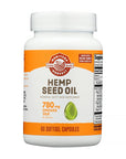 Manitoba Harvest | Hemp Seed Oil (Plant-Based Omega 3 & 6 Support) – 60 Softgels - Rethink Nutrition