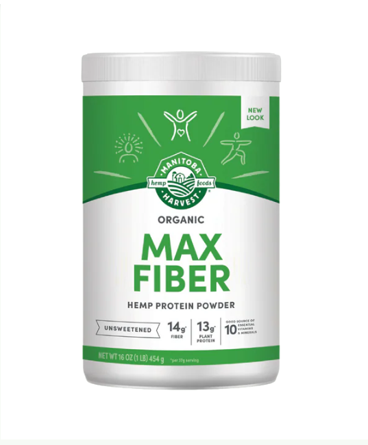 Manitoba Harvest, Hemp Protein Powder Max Fiber Organic 16 Oz - Rethink Nutrition