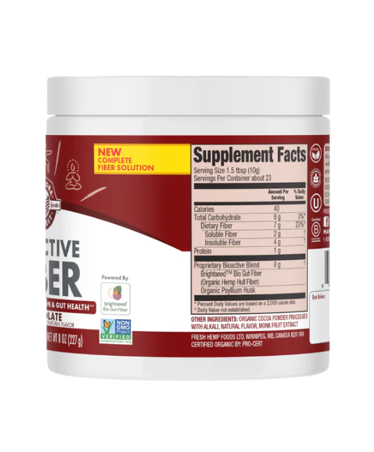 Manitoba Harvest Bioactive Fiber - Chocolate Flavor - Rethink Nutrition