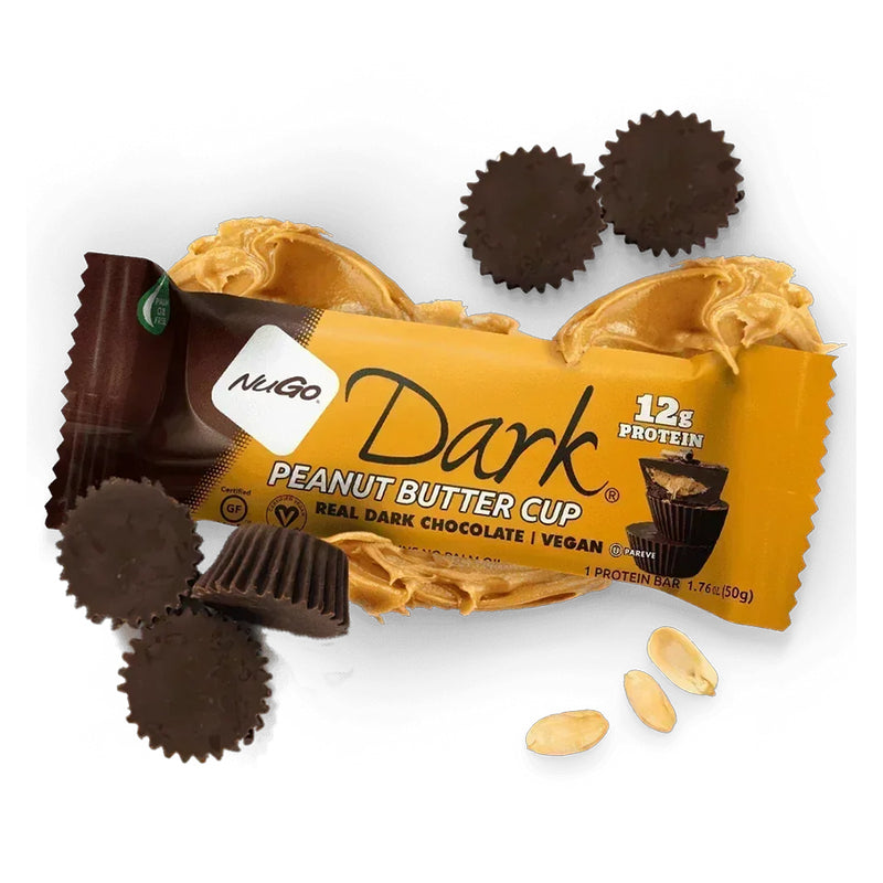 NuGo | Dark Peanut Butter Cup Protein Bars – 12 Count - Rethink Nutrition