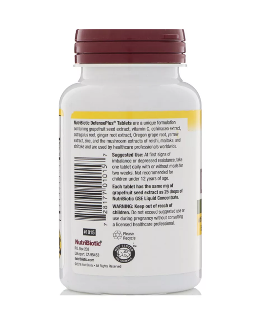 NutriBiotic | DefensePlus (Immune Support &amp; Daily Protection) – 90 ct