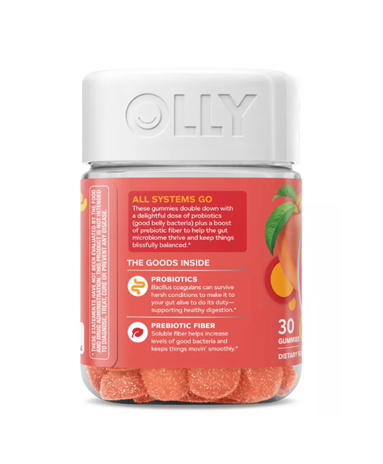 OLLY | Prebiotic Gummy (Digestive & Gut Health Support) – 30 ct - Rethink Nutrition