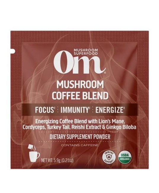 OM Mushroom | Mushroom Coffee Blend (Energy & Focus) – 2.08 oz - Rethink Nutrition