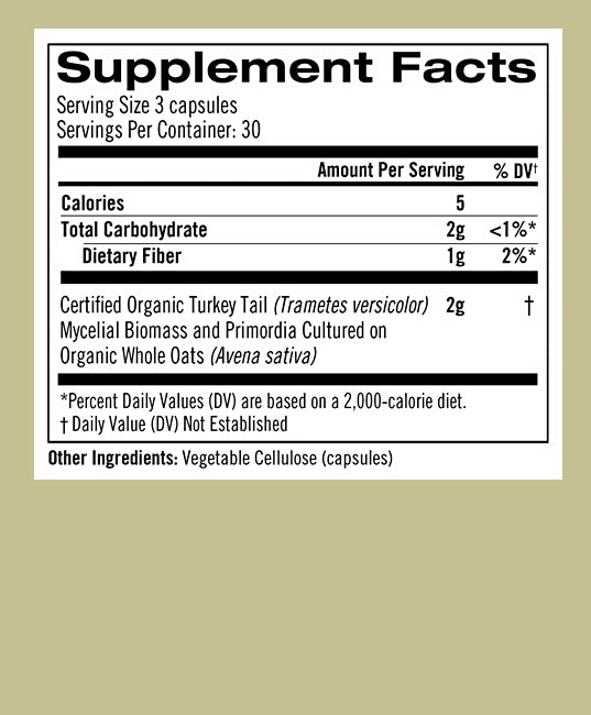 OM Mushroom | Turkey Tail Mushroom Capsules (Immune &amp; Gut Support) – 90 ct - Rethink Nutrition
