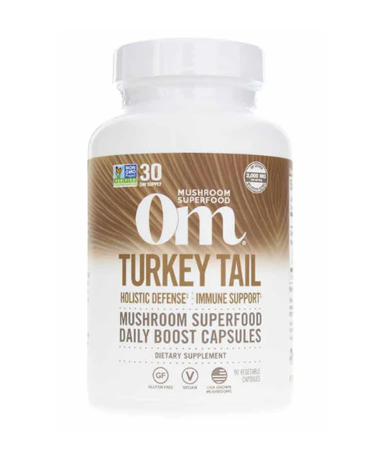 OM Mushroom | Turkey Tail Capsules (Immune Support) – 90 ct - Rethink Nutrition