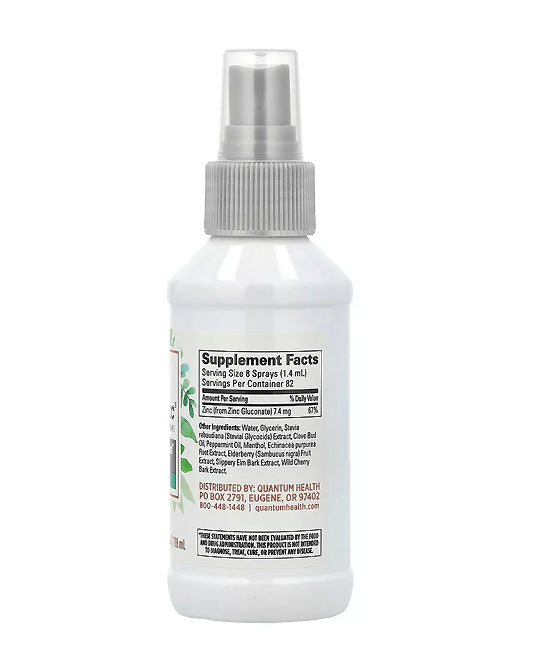 Quantum Health | TheraZinc Throat Spray (Immune &amp; Throat Support) – 4 fl oz