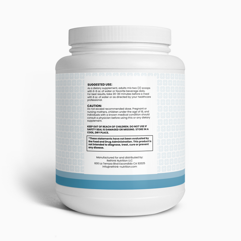 Advanced 100% Whey Protein Isolate – Vanilla Flavor for Lean Muscle & Recovery - Rethink Nutrition