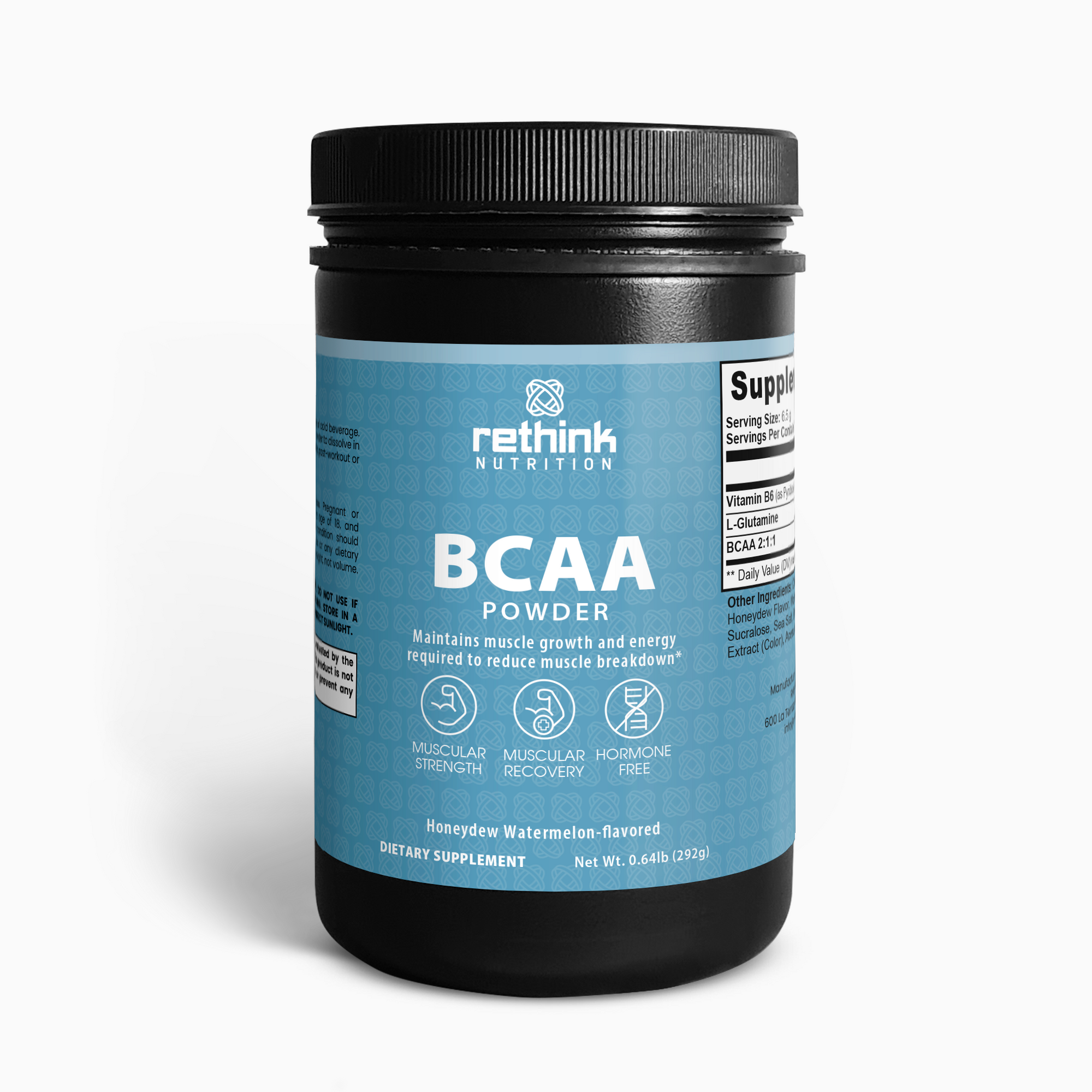 BCAA Post Workout Powder (Honeydew/Watermelon) - Rethink Nutrition