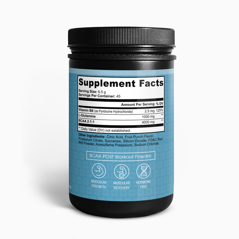 BCAA Shock Powder – Muscle Recovery &amp; Endurance with Electrolytes | Fruit Punch Flavor - Rethink Nutrition