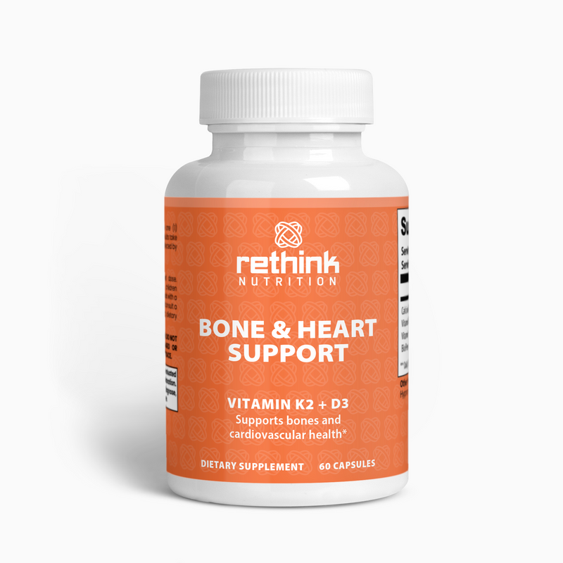 Bone & Heart Support – Strengthen Bones & Promote Heart Health with Essential Nutrients - Rethink Nutrition