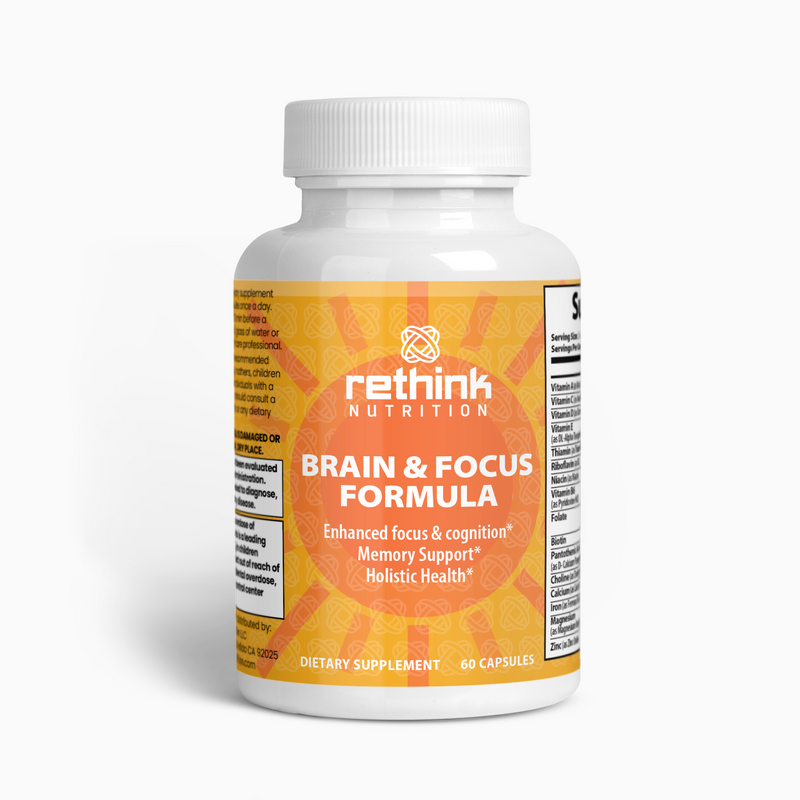 Brain Focus Formula – Enhance Mental Clarity & Focus with Natural Ingredients - Rethink Nutrition