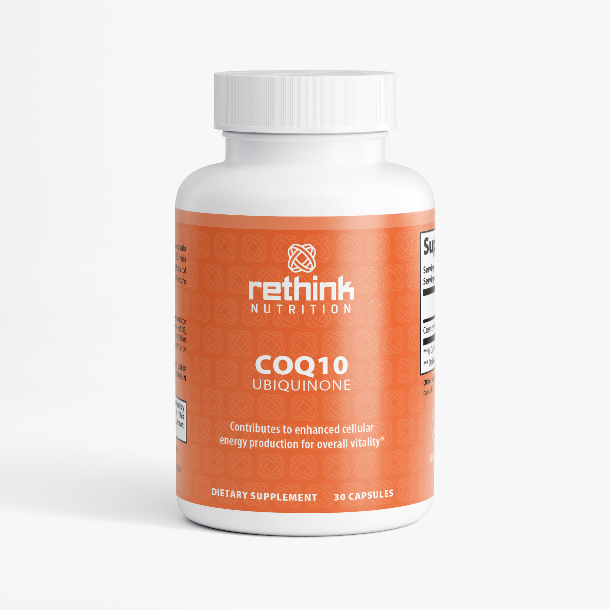 CoQ10 Ubiquinone – Cellular Energy, Heart & Antioxidant Support (100–200 mg) - Rethink Nutrition