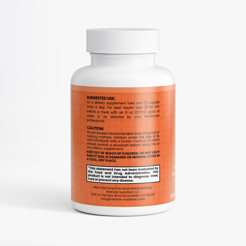 CoQ10 Ubiquinone – Cellular Energy, Heart & Antioxidant Support (100–200 mg) - Rethink Nutrition
