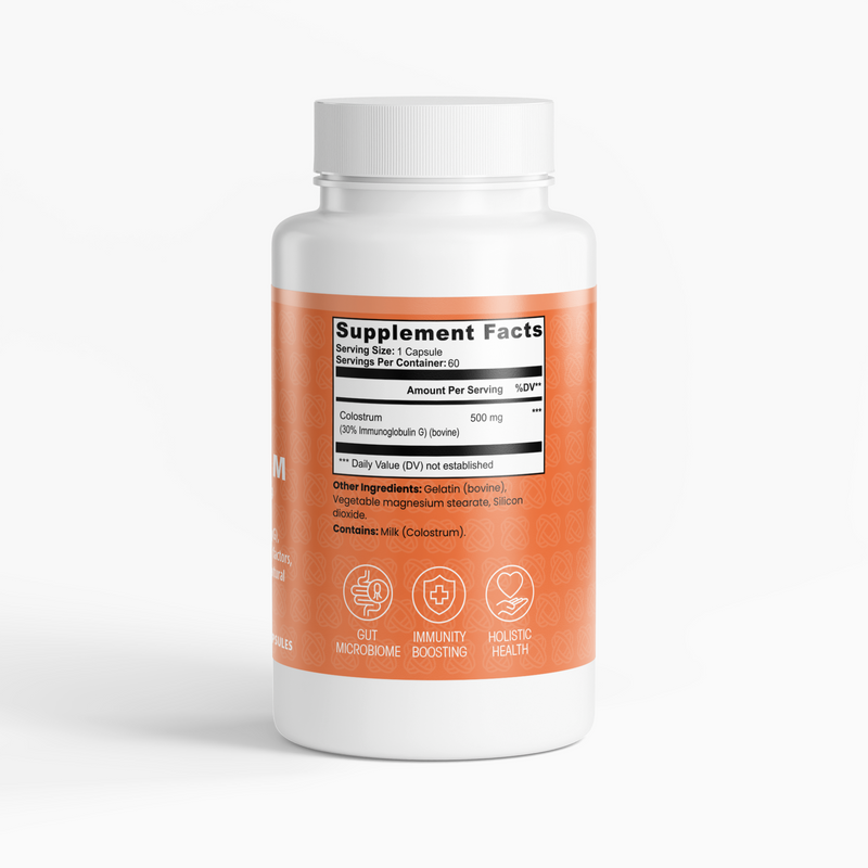 Colostrum Capsules – Immune & Gut Support with Immunoglobulins & Growth Factors - Rethink Nutrition