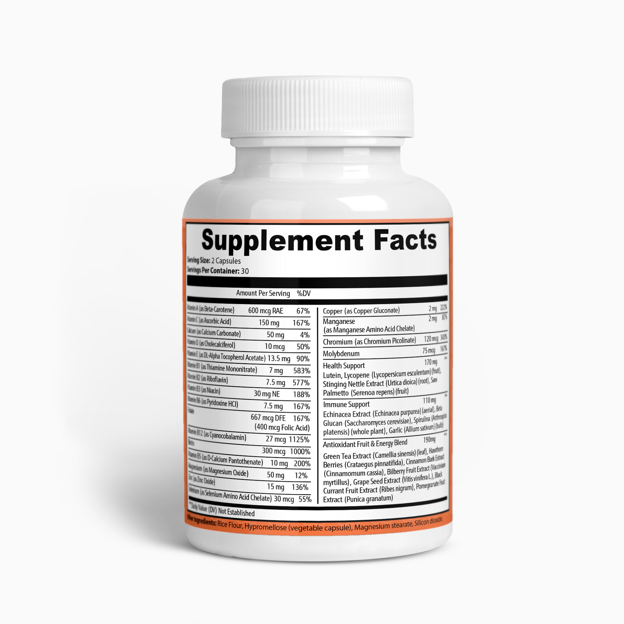 Complete Multivitamin – All-in-One Daily Supplement for Optimal Health & Wellness 10% Today - Rethink Nutrition