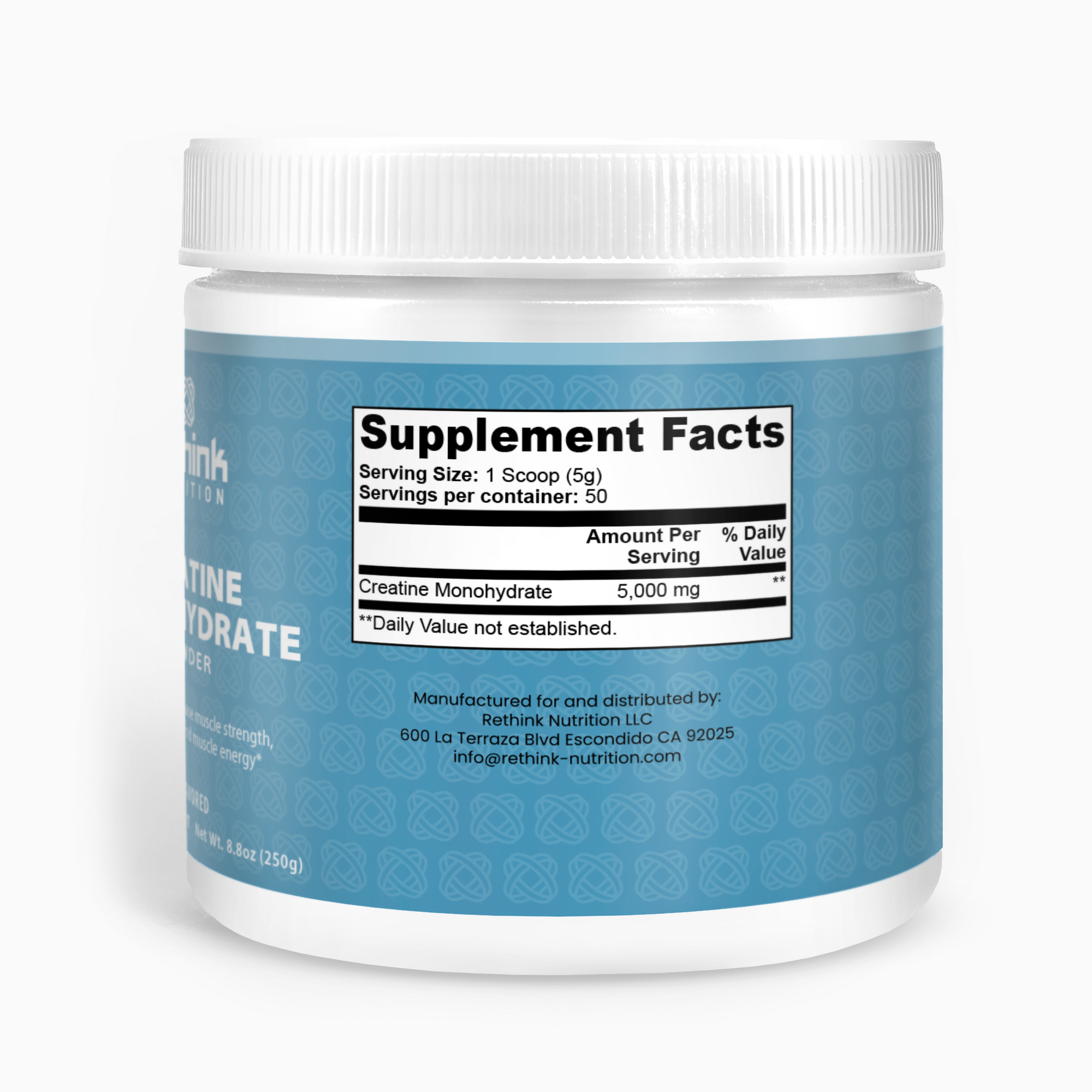 Creatine Monohydrate – Enhance Strength & Muscle Performance with Pure Creatine - Rethink Nutrition